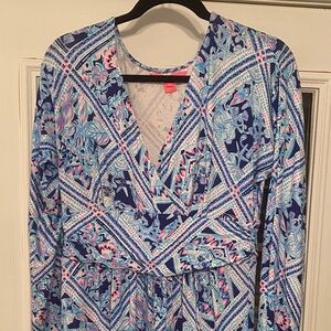 Lily Pulitzer Nichola Long Sleeve Maxi Dress. Size Large. Excellent Condition.